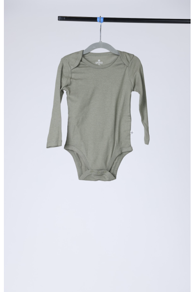 Honest Knitted Olive Baby Onesie